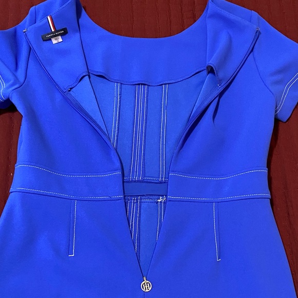 Tommy Hilfiger Vibrant Blue Classic Dress Size 10 - Picture 5 of 8